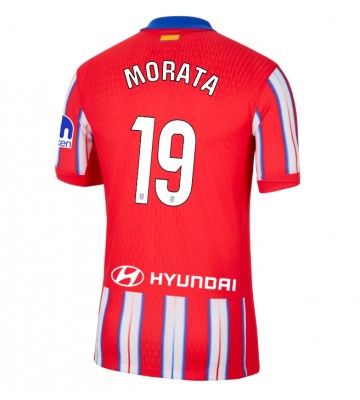 Atletico Madrid Alvaro Morata #19 Primera Equipación 2024-25 Manga Corta